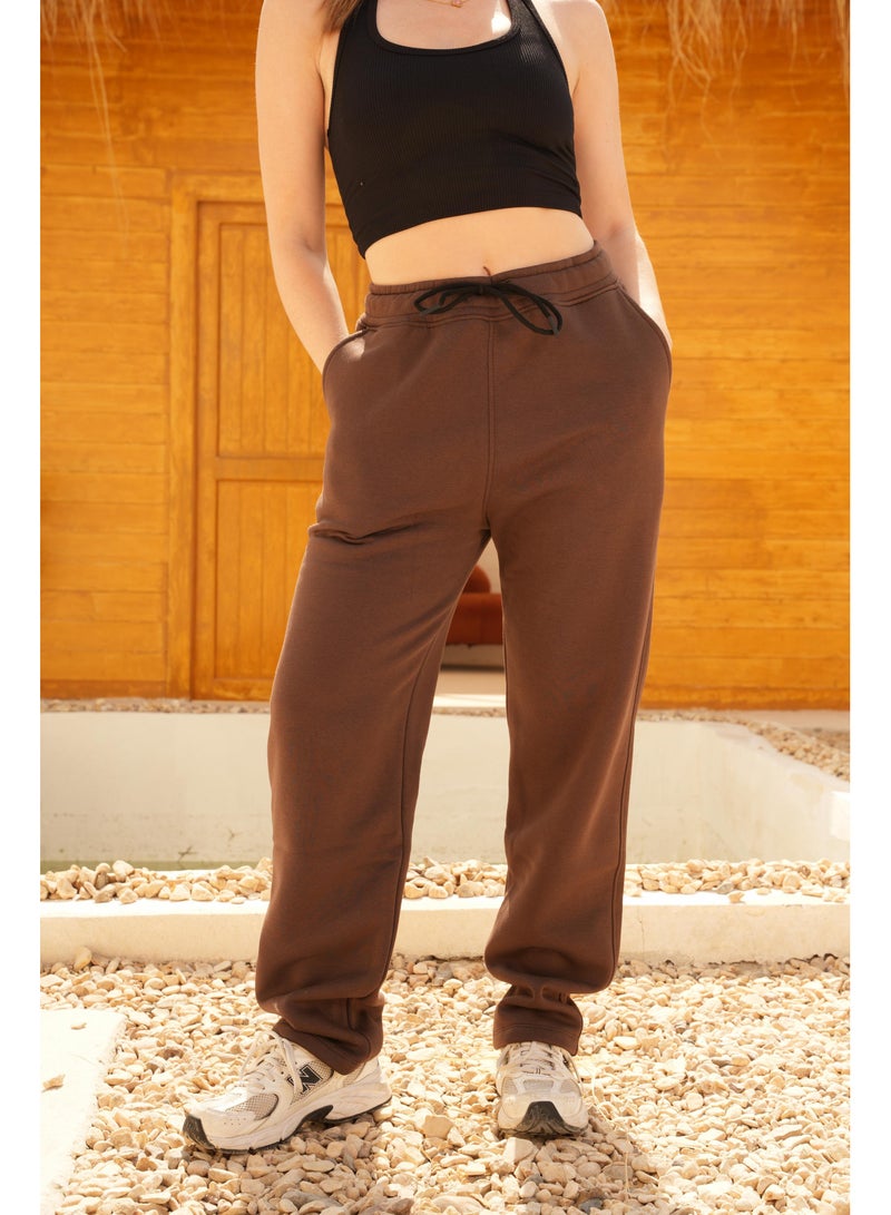 AMICI Heavyweight Brown sweatpants ` - Image 4